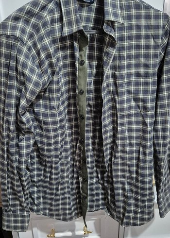 DeFacto Gri Kareli Uzun Kollu Erkek Gömlek - Görsel 2