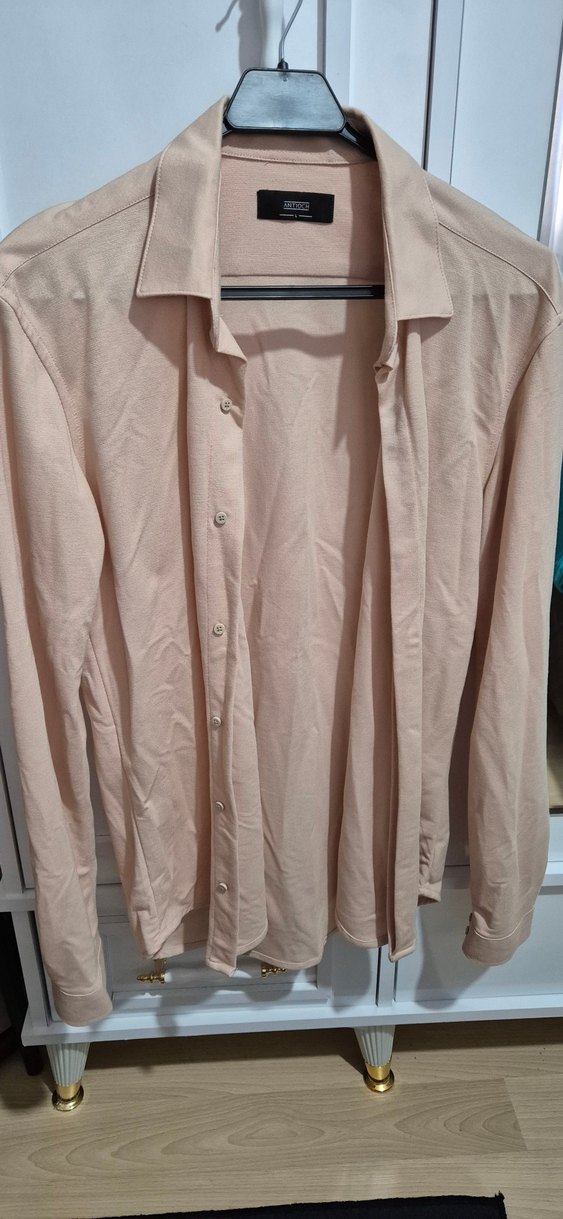 Düğmeli Bej Midi Hamile Kaban - Görsel 2