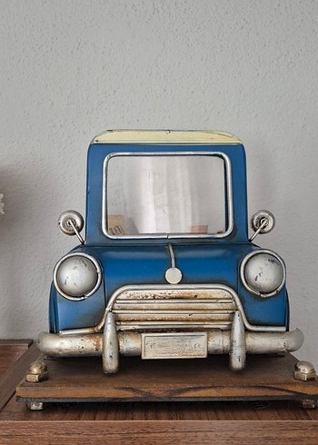 Araba şeklinde çerçeve süs biblo ayna kısmı fotoğrflık - Görsel 2