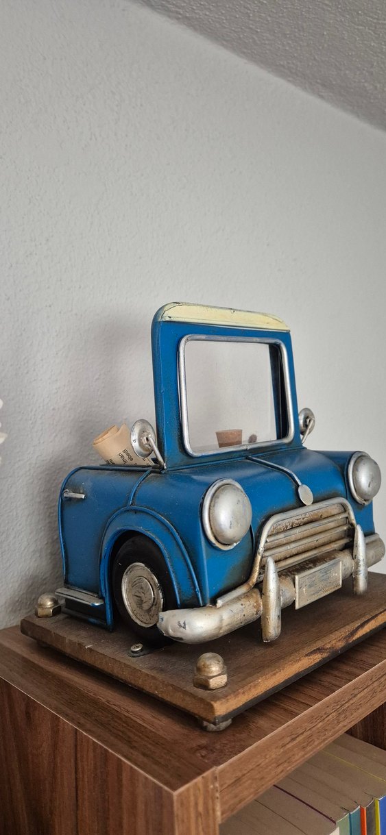 Araba şeklinde çerçeve süs biblo ayna kısmı fotoğrflık - Görsel 3