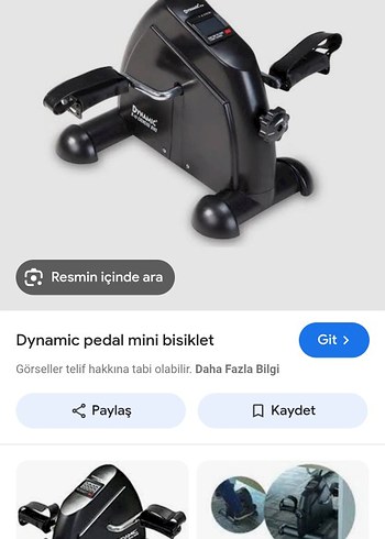 Decathlon Dynamic Siyah Mini Pedallı Egzersiz Bisikleti