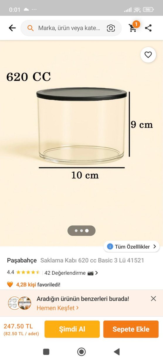 Paşabahçe 3'lü Saklama Kabı Seti - Görsel 2