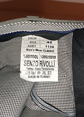 Diğer Sıfır Small erkek pantolon