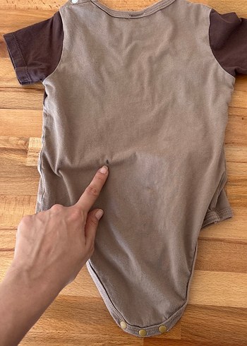 Kahverengi Ayıcık Desenli Bebek Tulum - Görsel 2