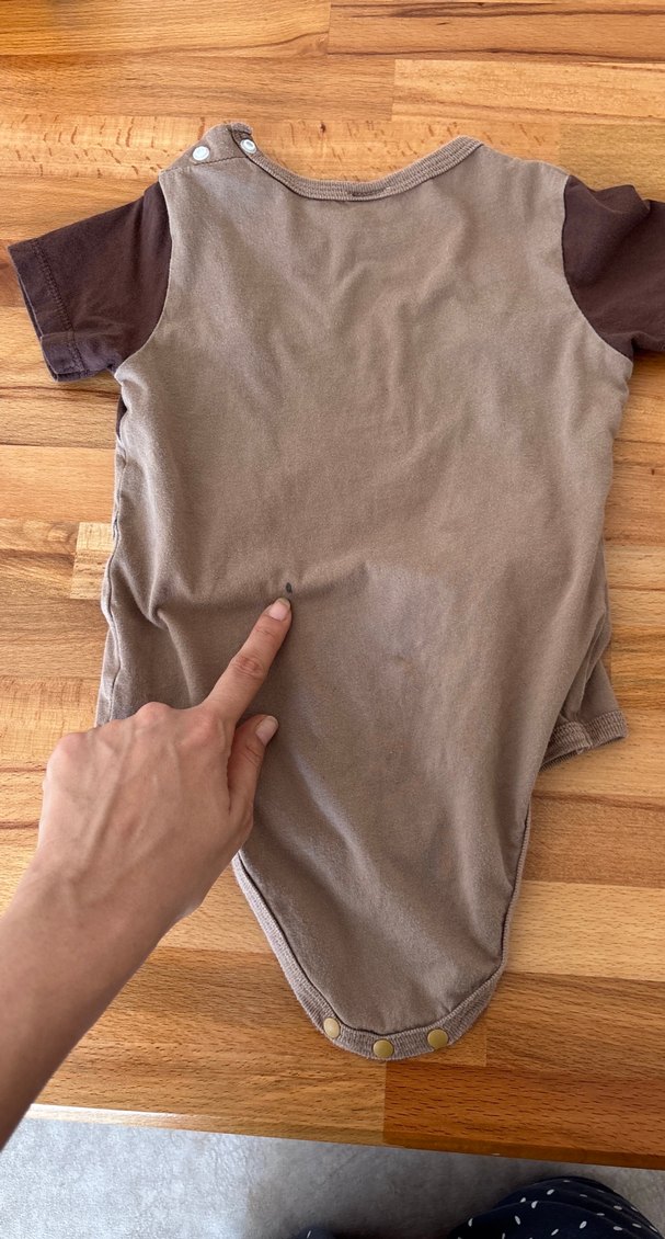 Kahverengi Ayıcık Desenli Bebek Tulum - Görsel 2