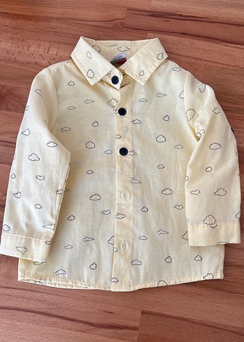 Lacivert Erkek Çocuk Bol Kesim Kot Pantolon ve gömlek - Görsel 2