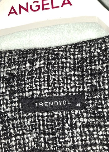 Kadın Gri Midi Düğmeli Yelek elbise - Görsel 2