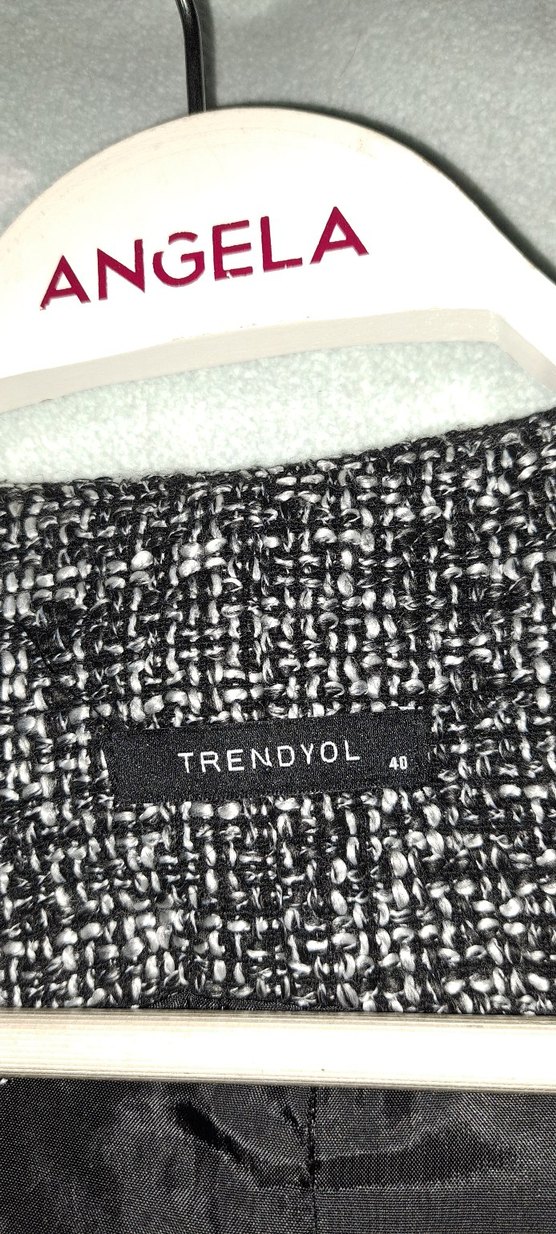 Kadın Gri Midi Düğmeli Yelek elbise - Görsel 2