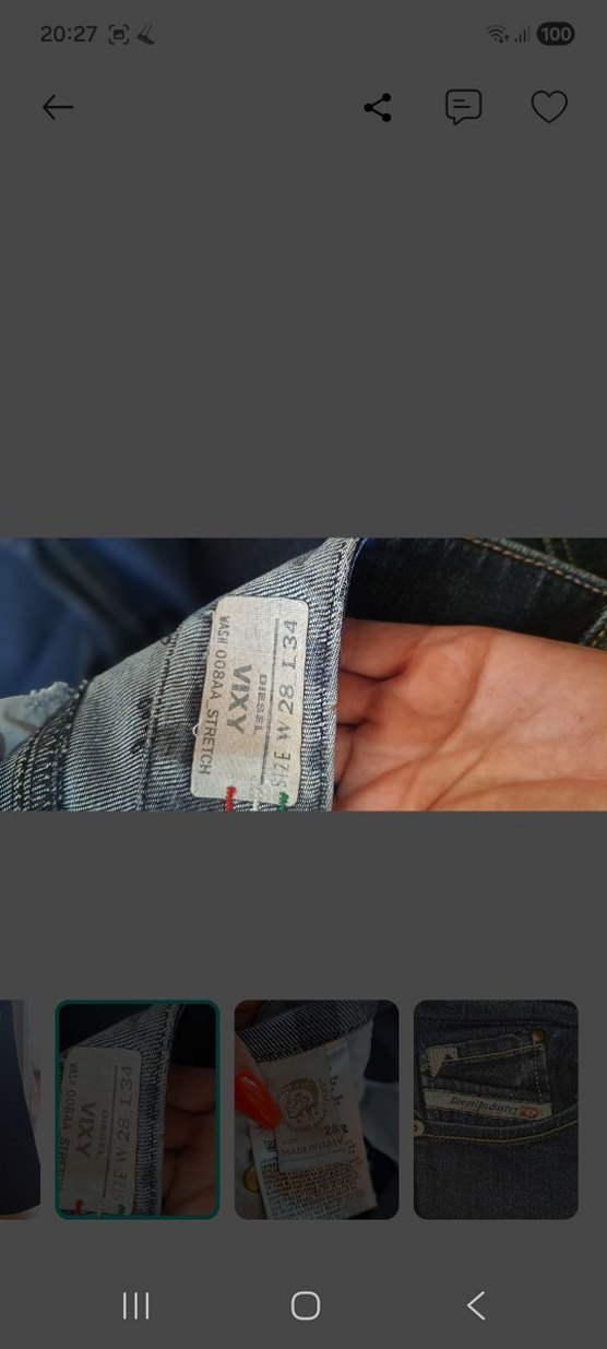 Diesellndustry orj.Koyu Lacivert Denim Jean — görsel 4/6