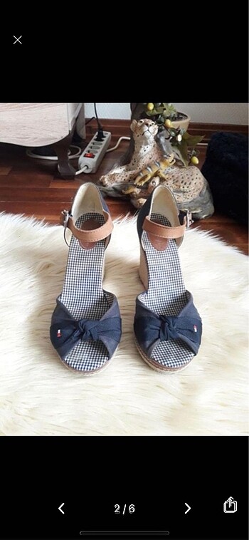Tommy Hilfiger Tommy hilfiger dolgu topuk ayakkabı