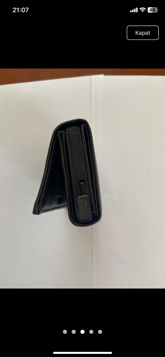 Siyah Minimalist Erkek Cüzdan - Görsel 2