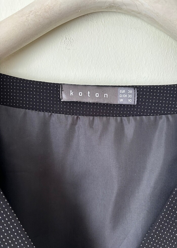 SİYAH OFİS ELBİSE - Görsel 3