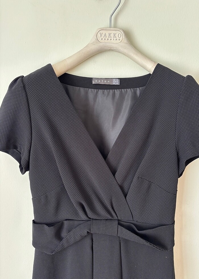 SİYAH OFİS ELBİSE - Görsel 2