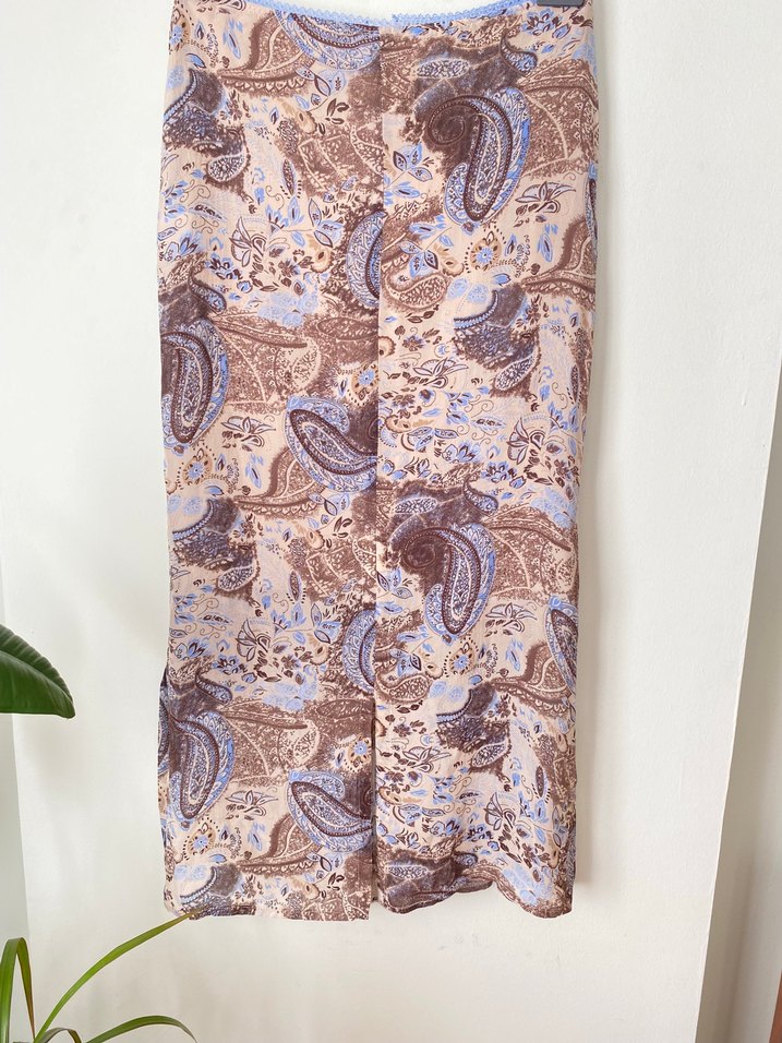 Bohem Tarzı vintage Uzun Etek - Görsel 3