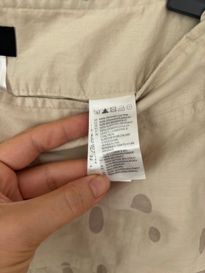 H&M %100 Organik Pamuk Etek - Görsel 4