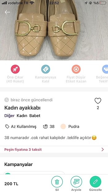 38 Beden kadın babet