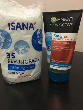 Granier kömürlü peeling+ peeling pamuğu