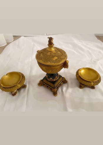 SÜS EŞYASI 3 lü gold antika