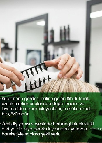 Saç Teli Kırmayan Kuaför Tarak Sistemi - Görsel 2