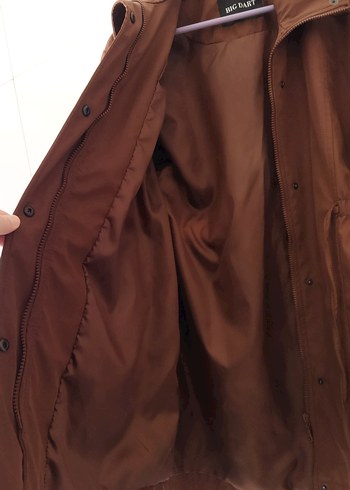 Bershka Düğmeli Kahverengi Midi Kadın Ceket