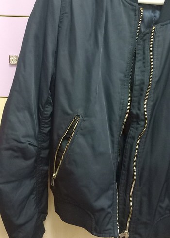 Topshop lacivert Fermuarlı Kadın kolej Ceket