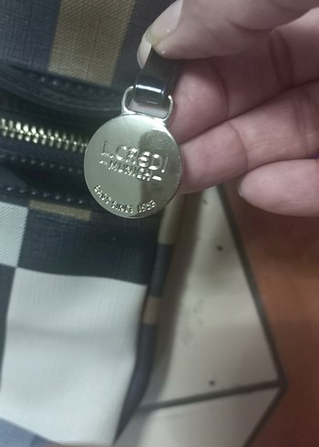 Kadın Kareli Fermuarlı Günlük Çanta - Görsel 6