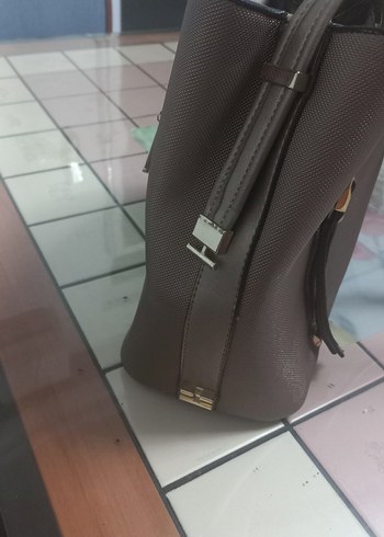 Kahverengi Deri Kadın Çanta - Görsel 6