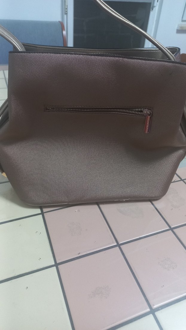 Kahverengi Deri Kadın Çanta - Görsel 3