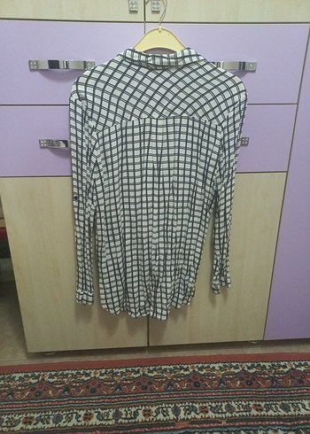 Çiçek Nakışlı Uzun Kollu Kadın Gömlek - Görsel 5