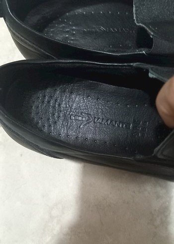 Siyah ortopedik günlük ayakkabı - Görsel 4