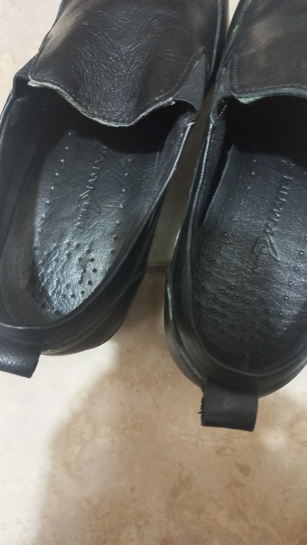 Siyah ortopedik günlük ayakkabı - Görsel 5