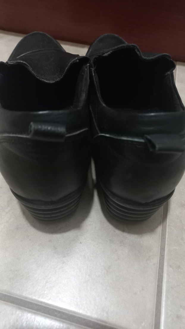 Siyah ortopedik günlük ayakkabı - Görsel 3