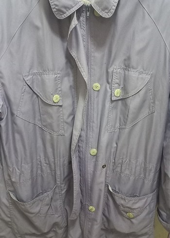 Lila Düğmeli Midi Kadın Ceket - Görsel 7