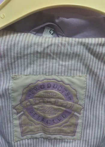 Lila Düğmeli Midi Kadın Ceket - Görsel 5