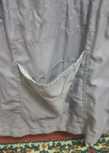 Lila Düğmeli Midi Kadın Ceket - Görsel 10