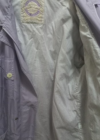 Lila Düğmeli Midi Kadın Ceket - Görsel 3