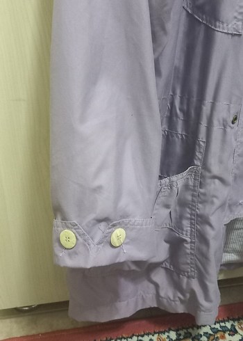 Lila Düğmeli Midi Kadın Ceket - Görsel 4