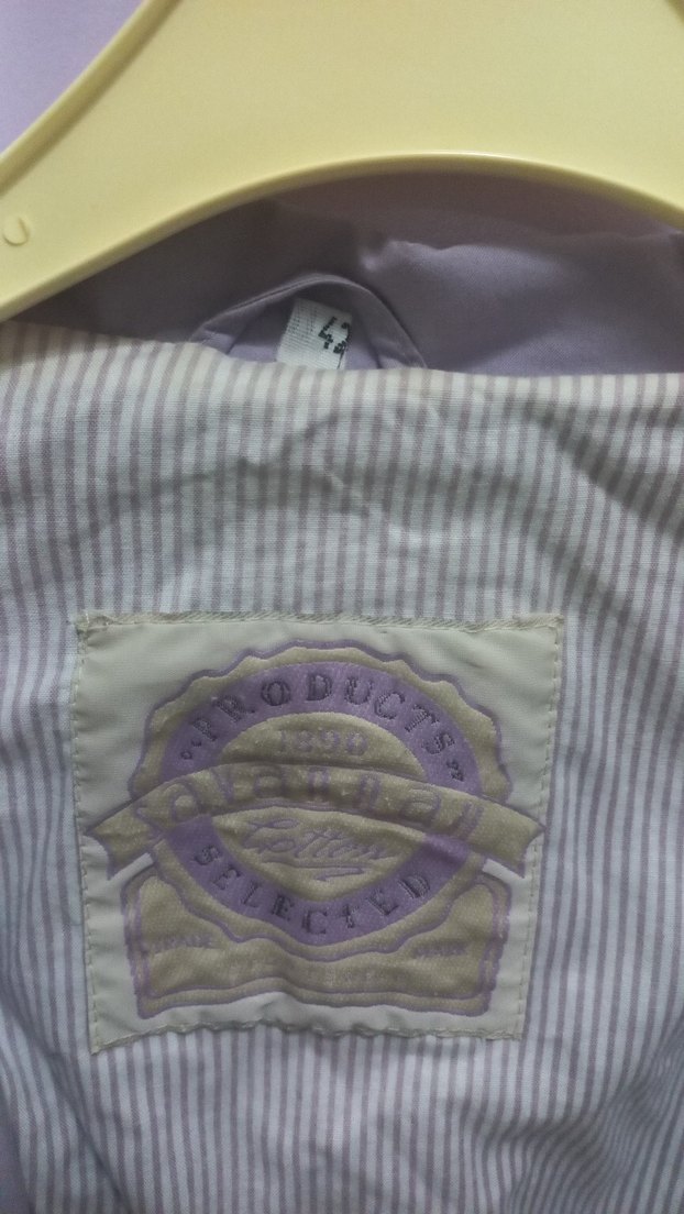 Lila Düğmeli Midi Kadın Ceket - Görsel 5