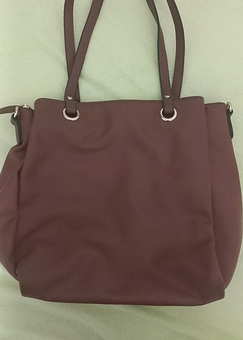 Kahverengi Kadın Süet Fermuarlı Çanta - Görsel 2