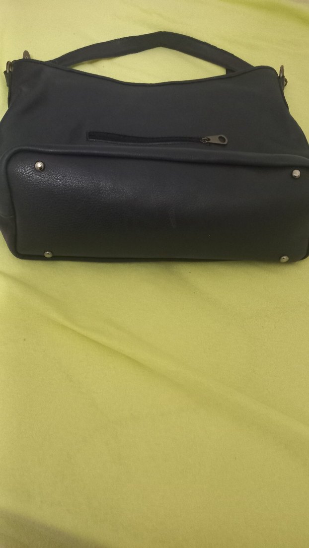 Mor Süet Fermuarlı Kadın omuz Çantası - Görsel 4