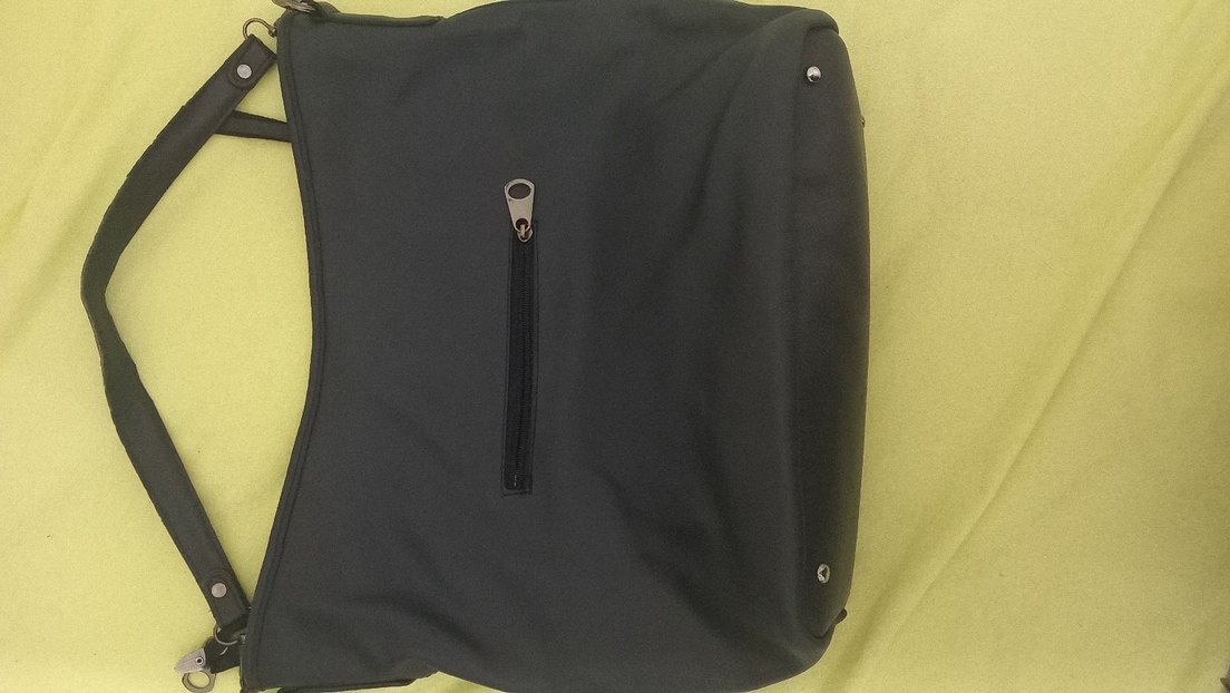 Mor Süet Fermuarlı Kadın omuz Çantası - Görsel 3