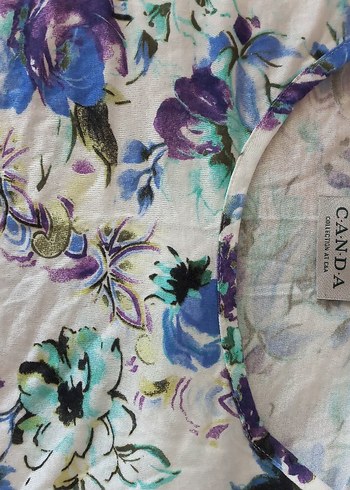 C&A Desenli Mor Tonlarda Yumuşak tshirt