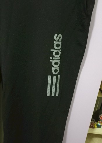 Diğer Siyah Adidas Baskılı Erkek Eşofman Altı