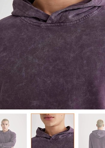 Regular Fit Yıkamalı Soluk Efektli Sweatshirt - Görsel 6