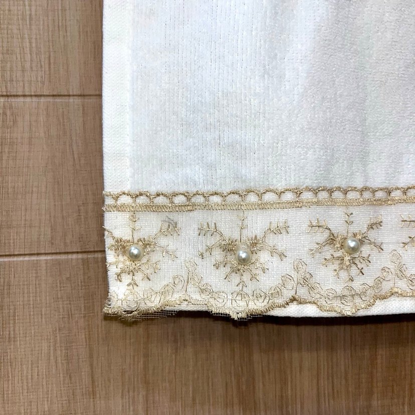 Kılıflı Süslü Çeyizlik Nakışlı Havlu - Görsel 2