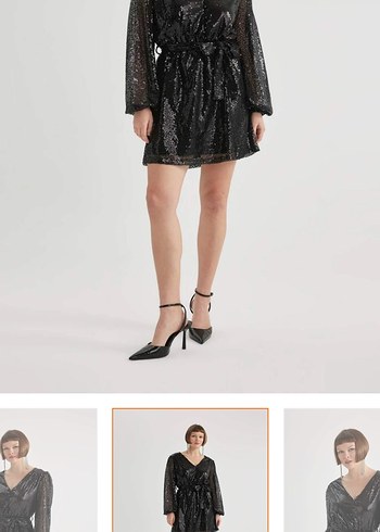 Payetli Şık Nişan Elbisesi - Görsel 6