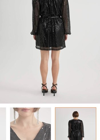 Payetli Şık Nişan Elbisesi - Görsel 2