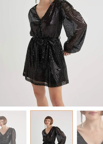 Payetli Şık Nişan Elbisesi - Görsel 4