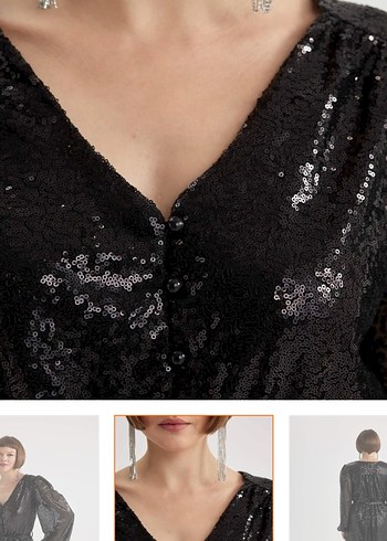 Payetli Şık Nişan Elbisesi - Görsel 3