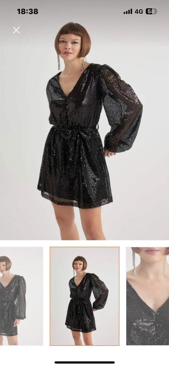 Payetli Şık Nişan Elbisesi - Görsel 4